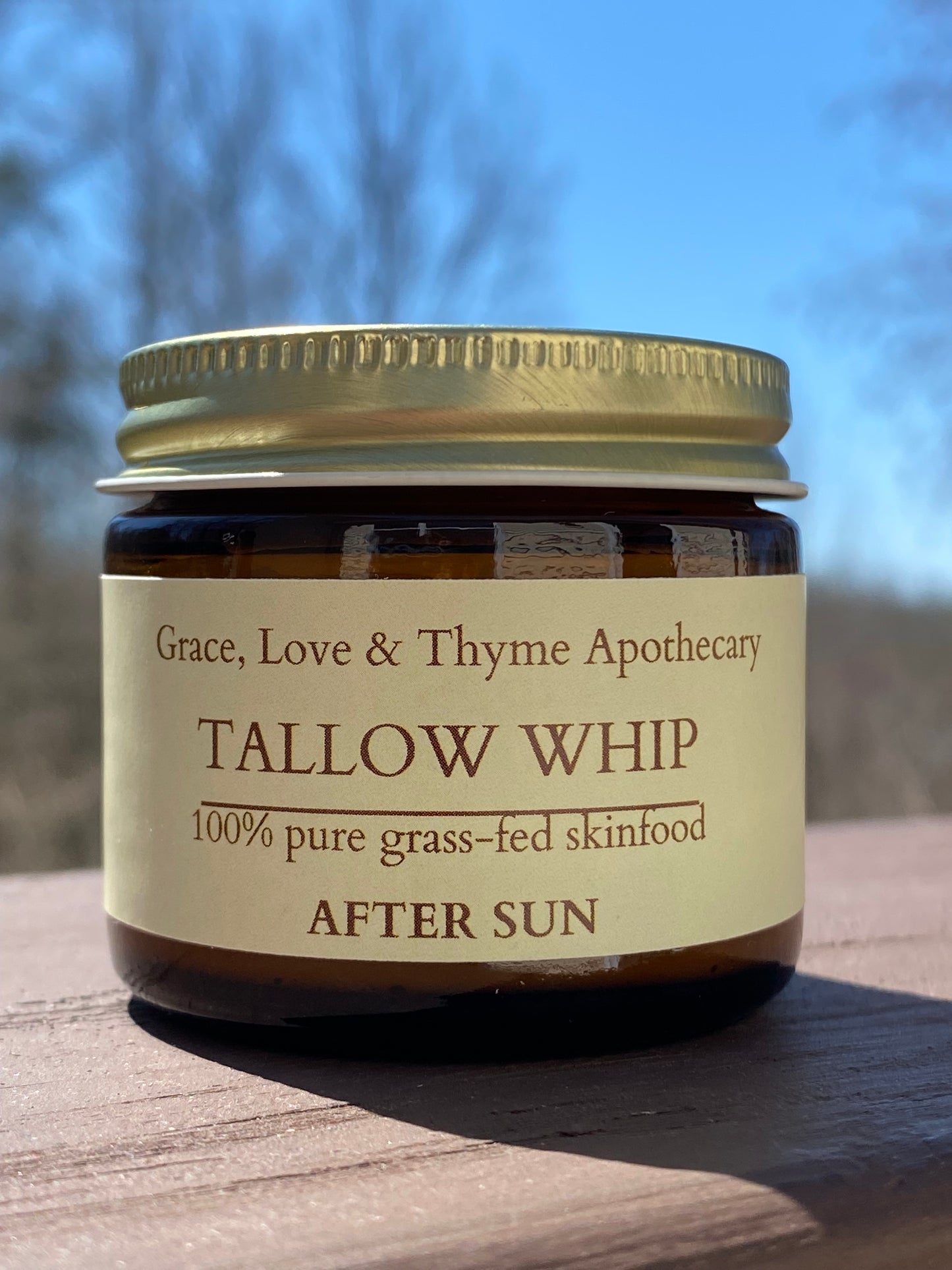 AFTER SUN | Tallow Whip | No Essential Oils | 2 oz