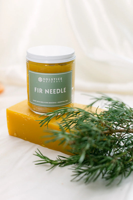 FIR NEEDLE | beeswax candle | BY SOLSTICE NATURALS