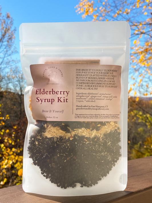 BREW IT YOURSELF ELDERBERRY SYRUP KIT | Family Size | Makes 32oz