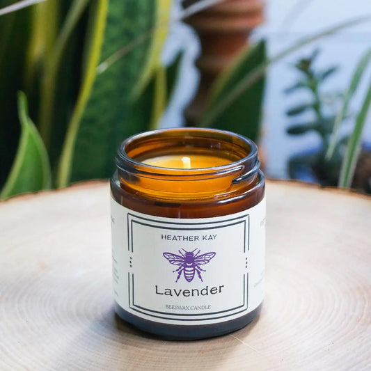 Lavender Beeswax Candle