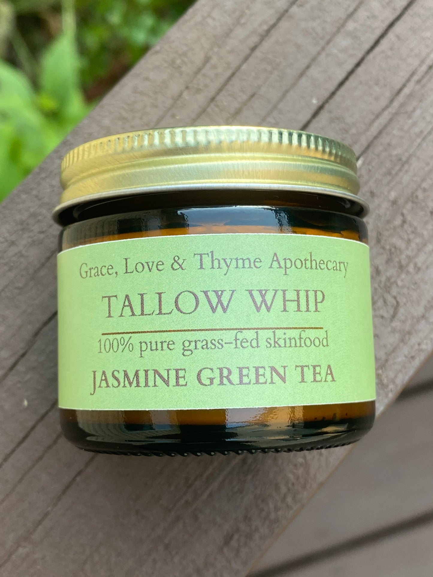 JASMINE GREEN TEA | Tallow Whip | No Essential Oils | 2 oz