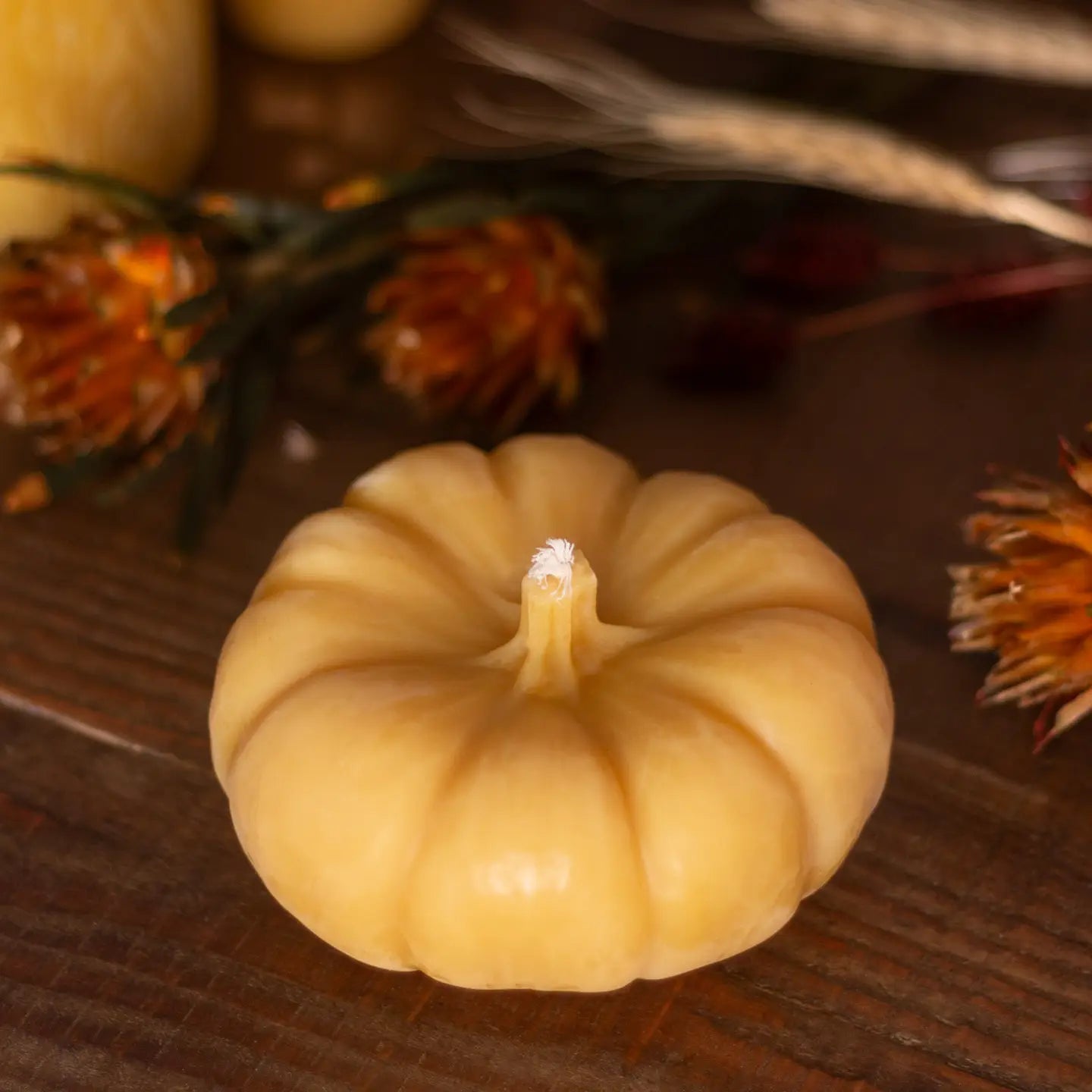 Pumpkin Beeswax Candle