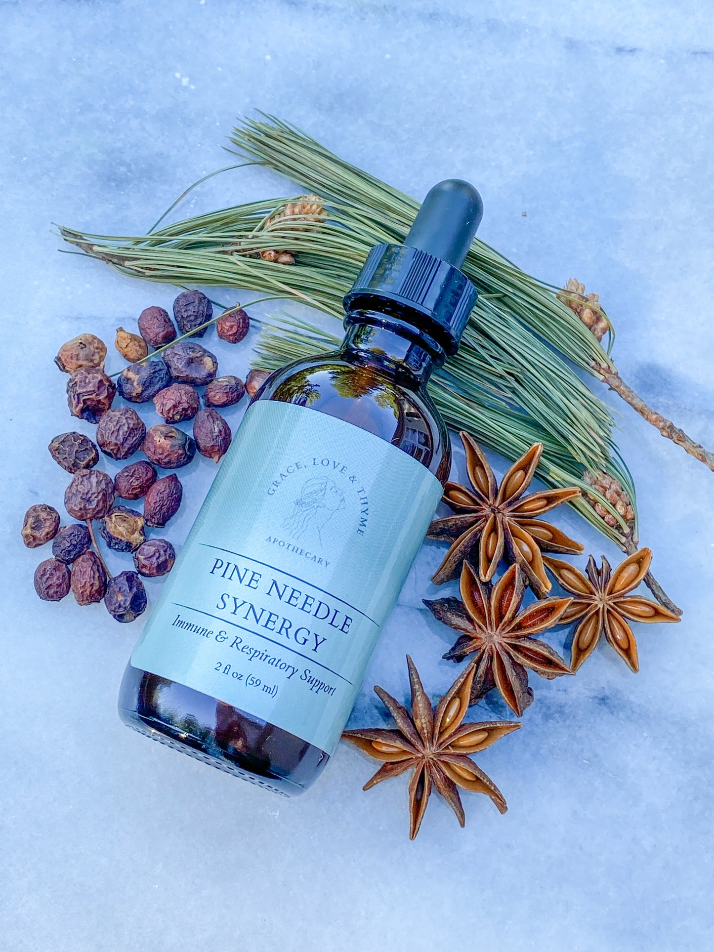 PINE NEEDLE SYNERGY TINCTURE | Immune + Respiratory Support