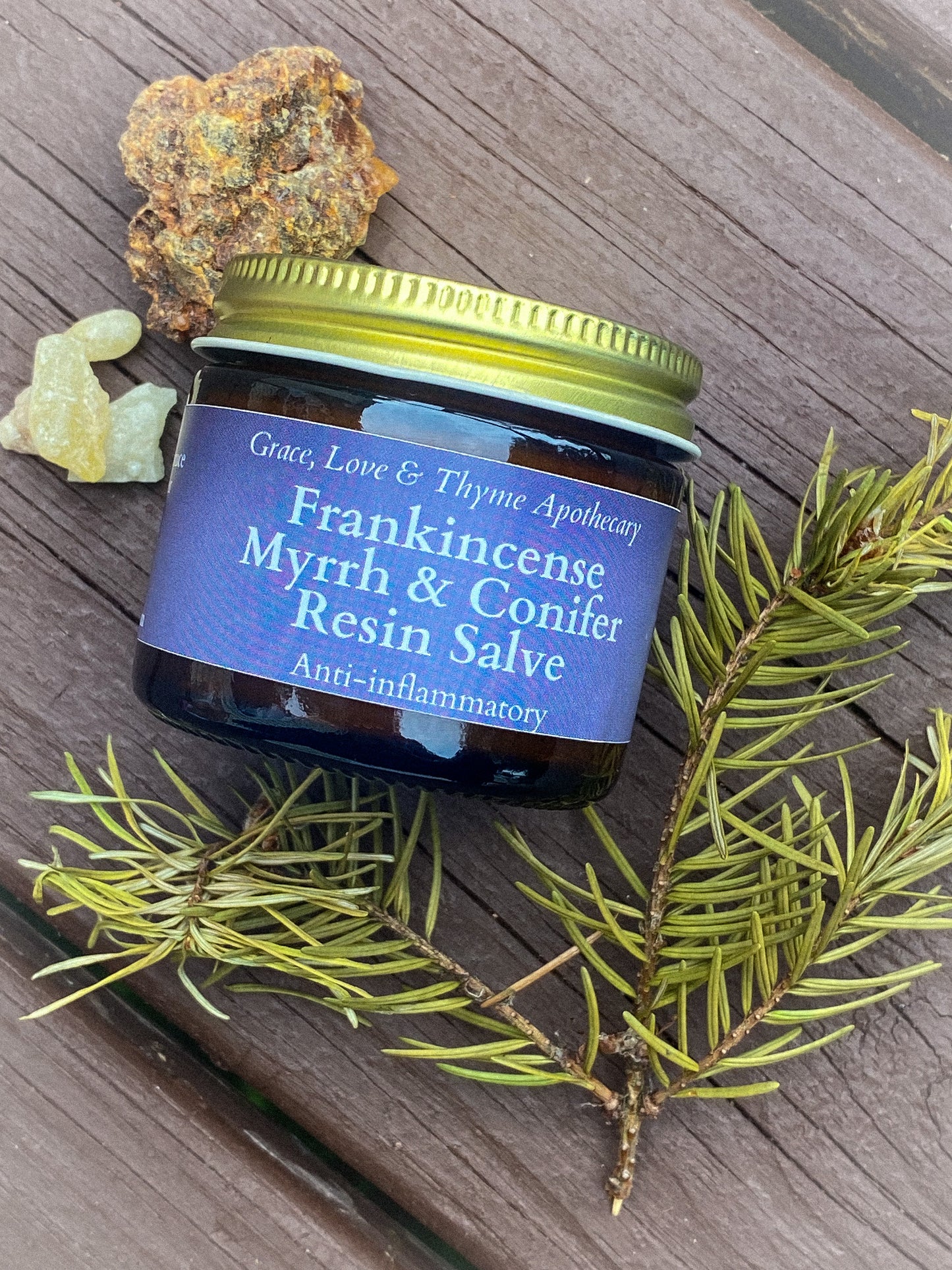 FRANKINCENSE, MYRRH & CONIFER RESIN SALVE